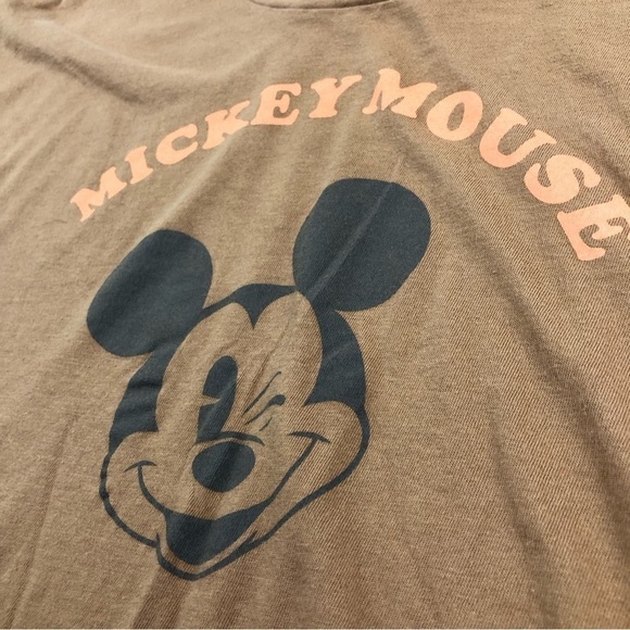 American Eagle Outfitters Disney Mickey Mouse 70's Vibe Boxy Slight Crop Top - Picture 4 of 9